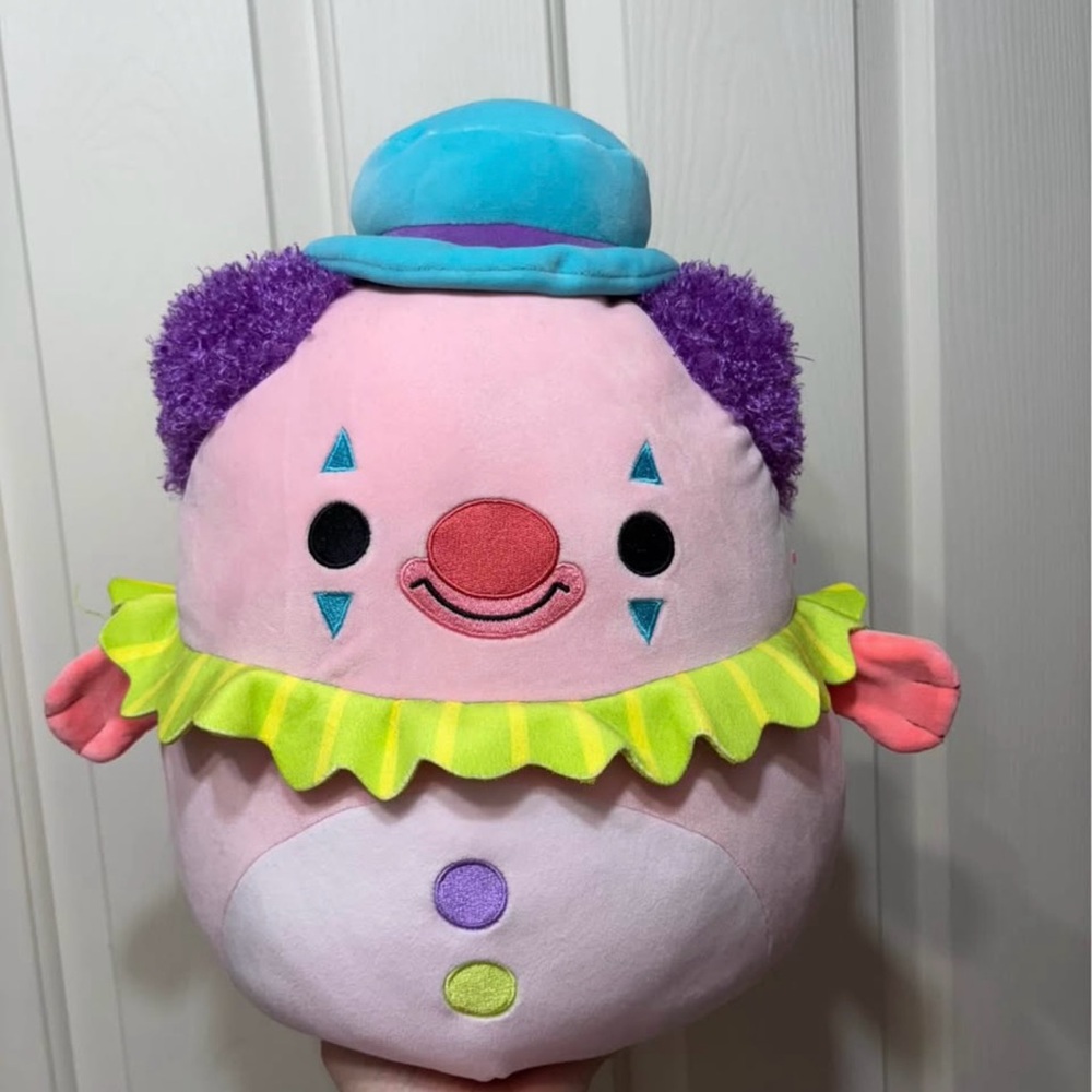 Noy blobfish clown squishmallow 12”